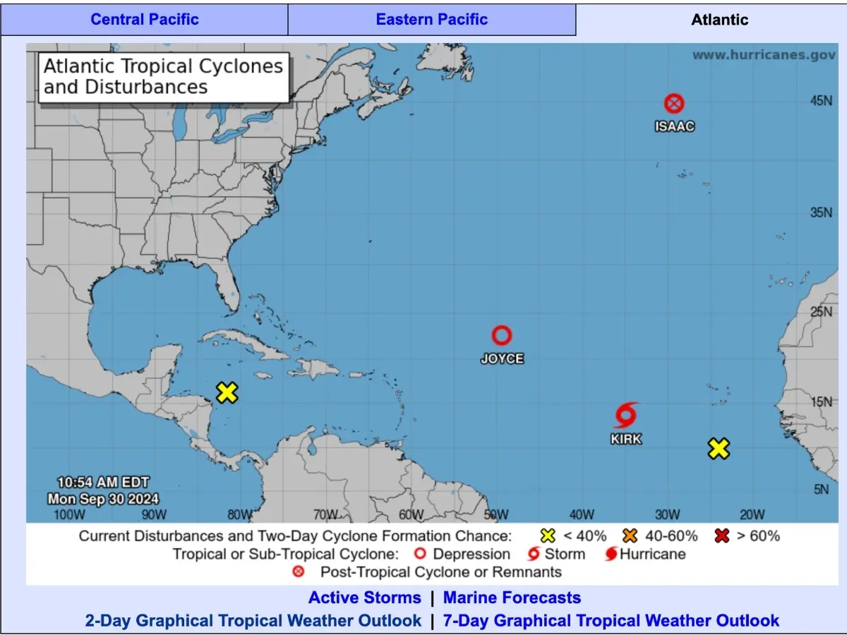 Atlantic Storm Watch: Multiple Systems Under Observation as Florida Recovers