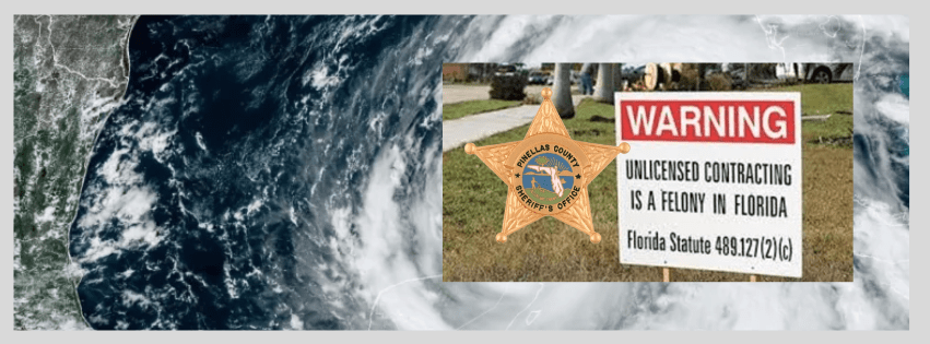 Pinellas County Sheriff’s Office Warns Residents About Unlicensed Contractors Targeting Vulnerable&nbsp;Homeowners