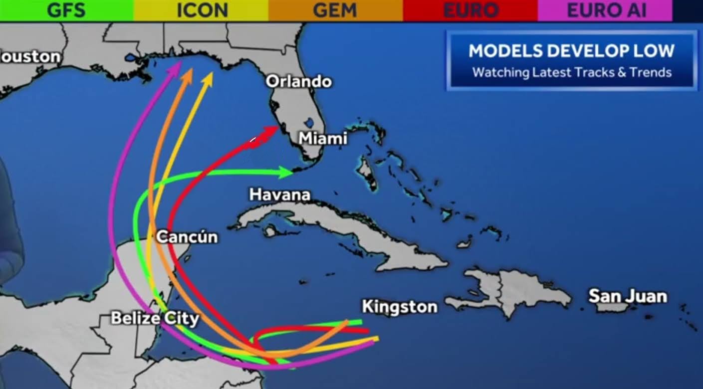 Tropical Storm Sara Likely to Form Soon, Potential Path Towards Florida