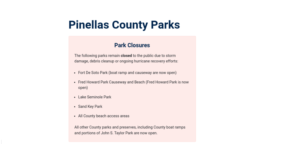 After $12M in Tree Removal, Ft. DeSoto Park’s Future Remains&nbsp;Uncertain