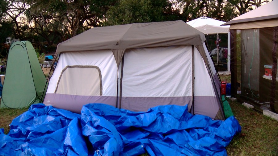 Pasco Family Forced to Live in Tent on Front Yard as They Await FEMA Assistance