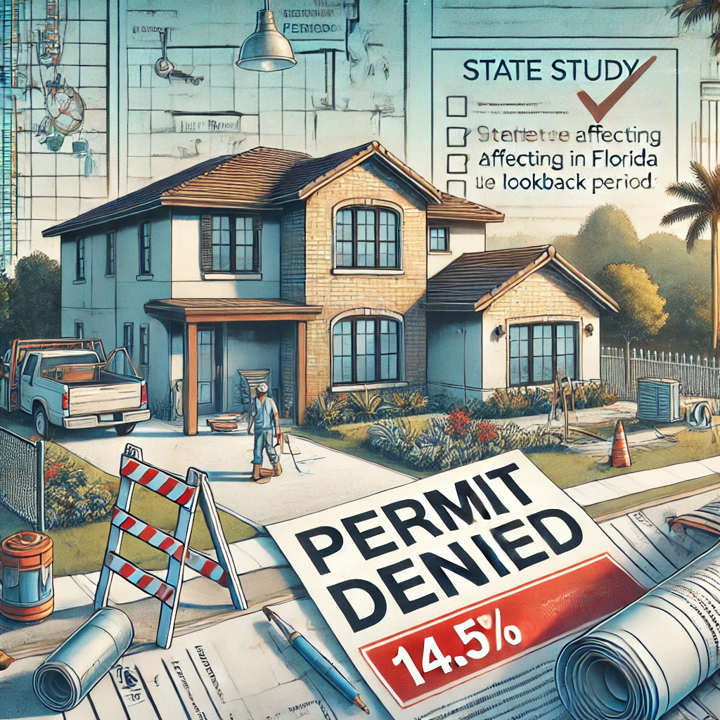 State Study Reveals Permit Denials Affecting 14.5% of Florida Homeowners Due to Lookback Periods