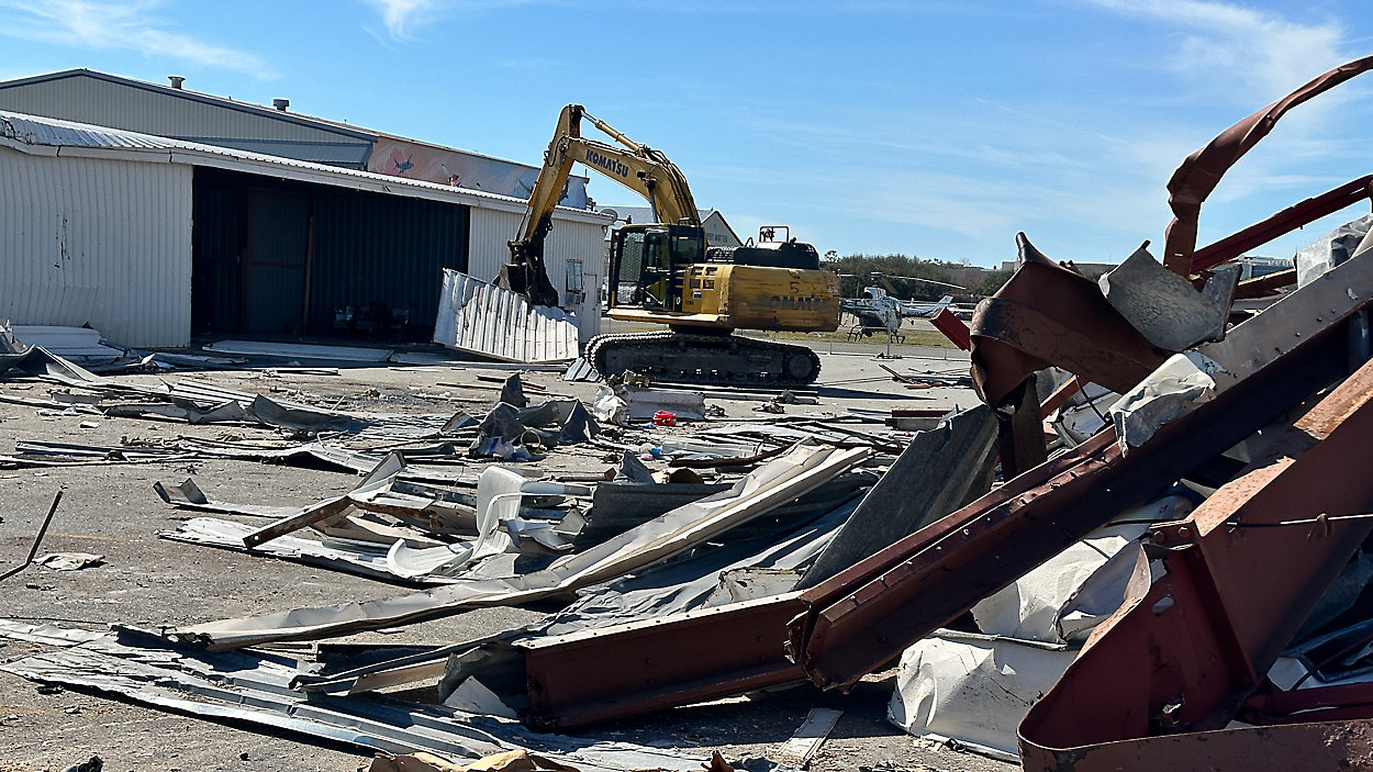 Albert Whitted Airport Hurricane Debris Cleanup Finally Begins