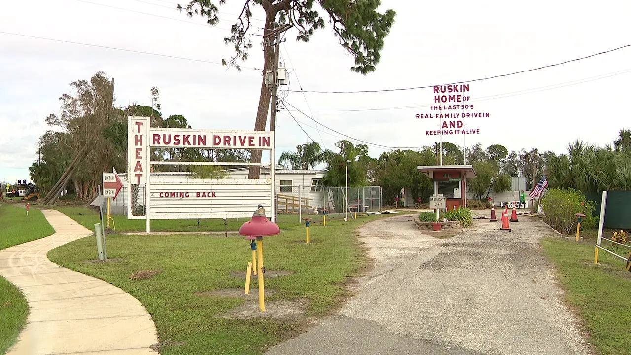 Ruskin Family Drive-In Reopens After Hurricane Milton’s Devastation