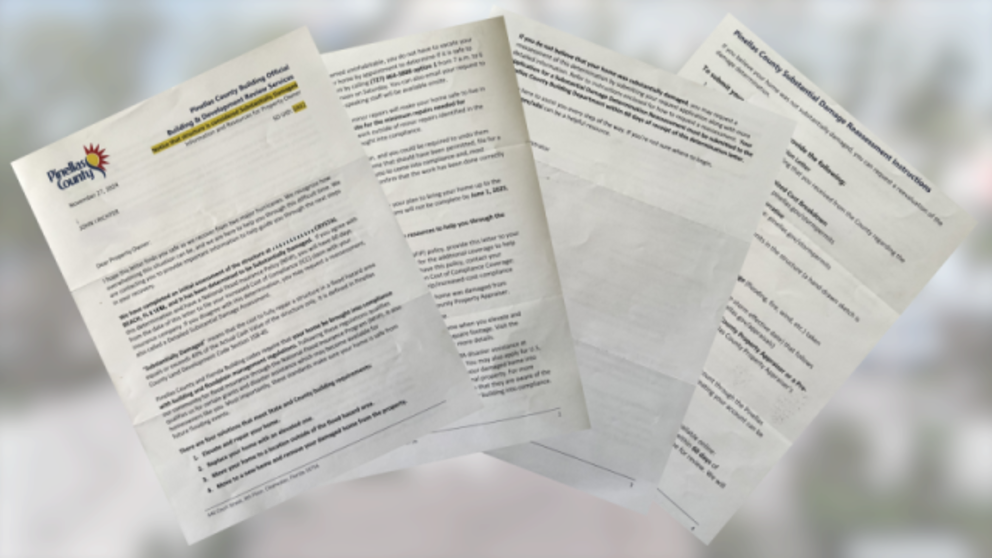Dunedin Residents Express Frustration Over County’s ‘Substantial Damage’ Letters