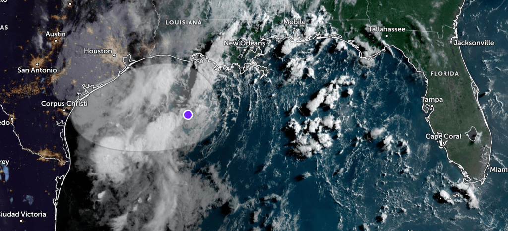 Low-Pressure System Drifting Across Gulf; NHC Says Minimal Development&nbsp;Expected