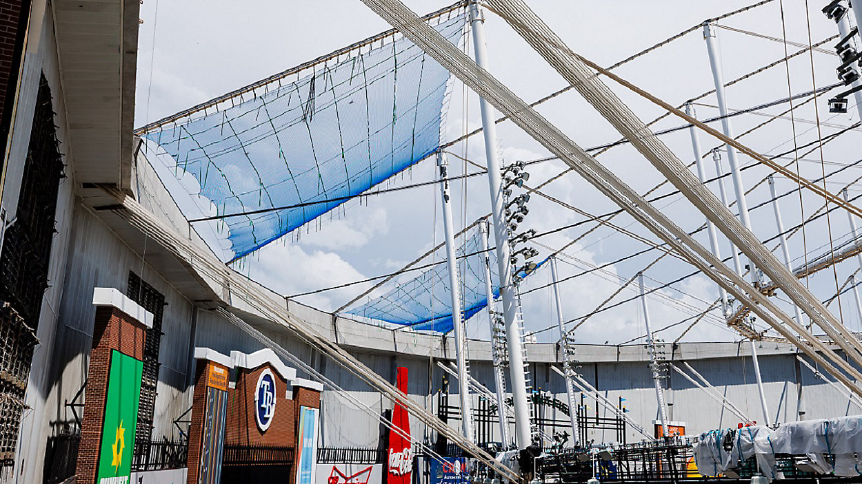 Roof Repairs Ramping up at Tropicana Field