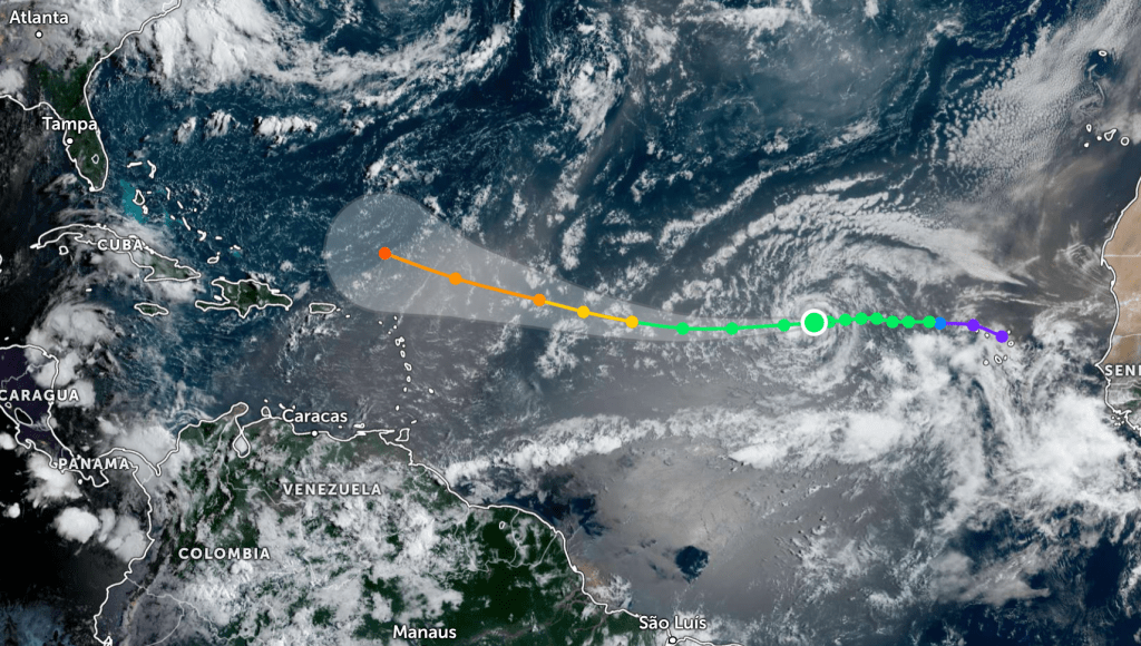 Tropical Storm Erin Gains Strength, Could Become Season’s First&nbsp;Hurricane