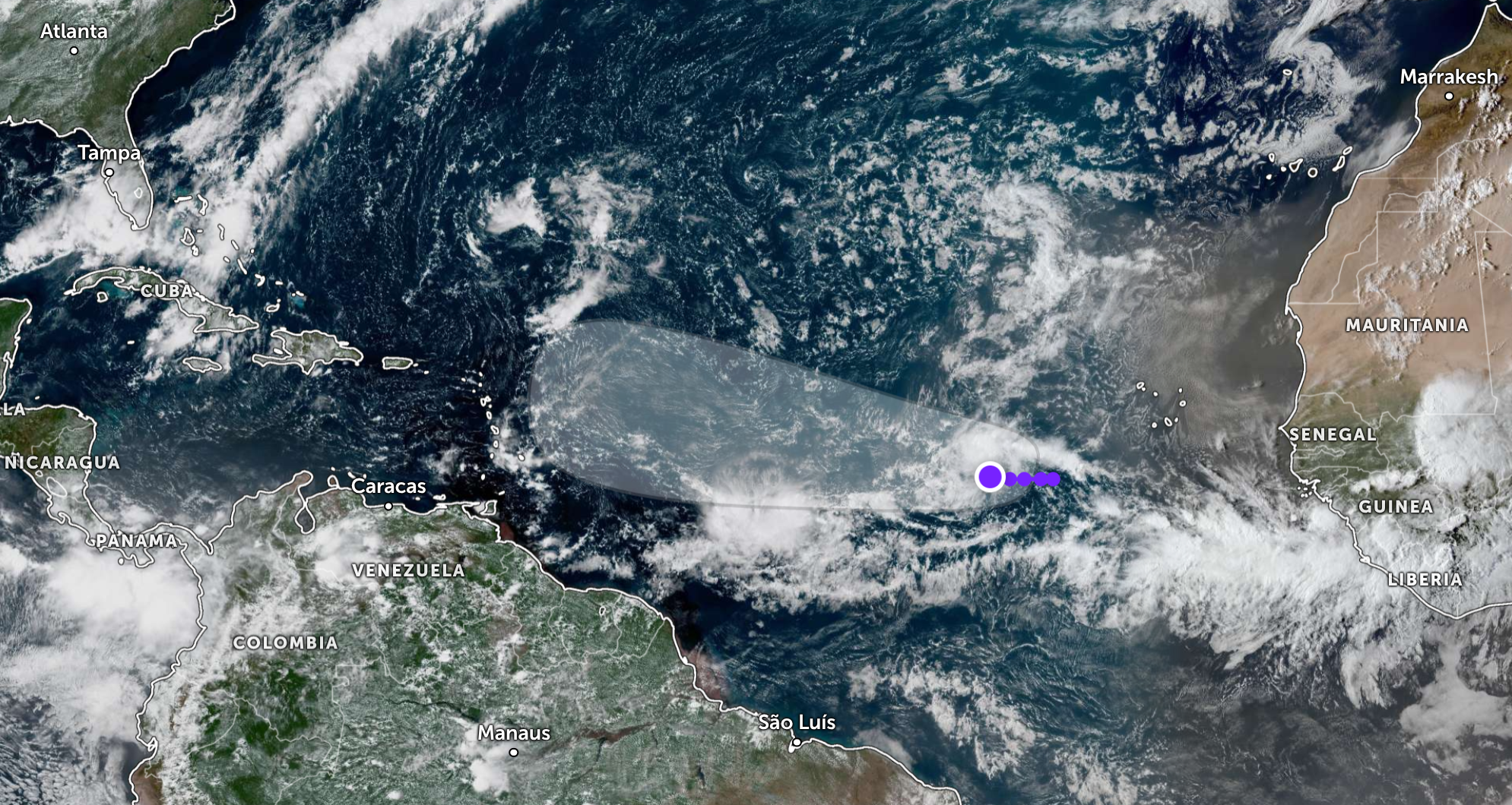NHC Says Invest 91L is Likely to Strengthen as it Moves Across Atlantic