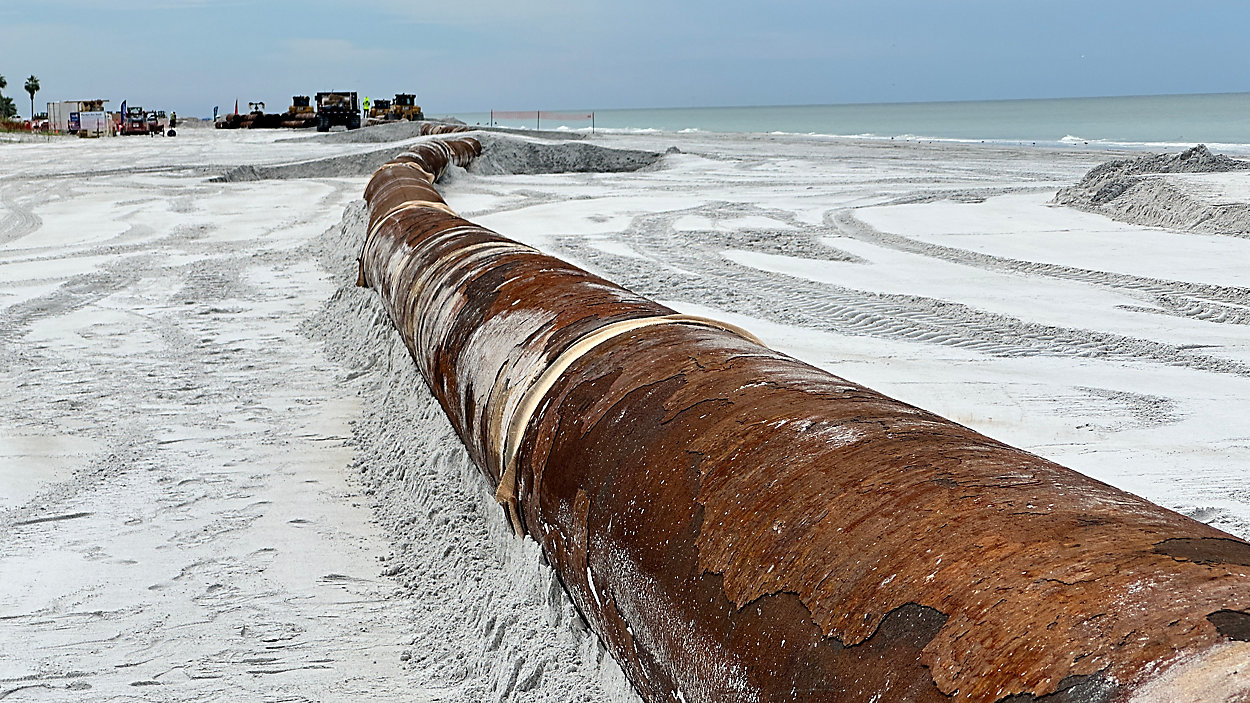 Pinellas County Beach Renourishment Project Reaches One-Month Milestone