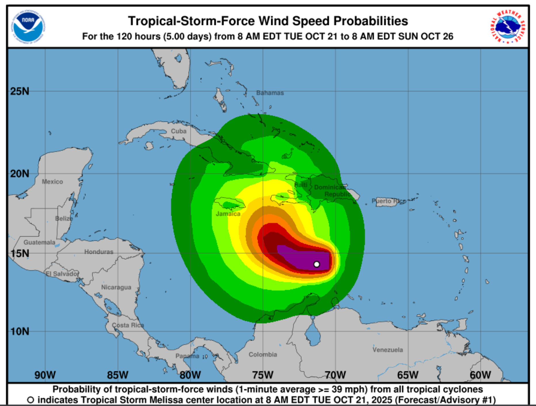 Tropical Storm Melissa Forms in Caribbean, Expected to Strengthen