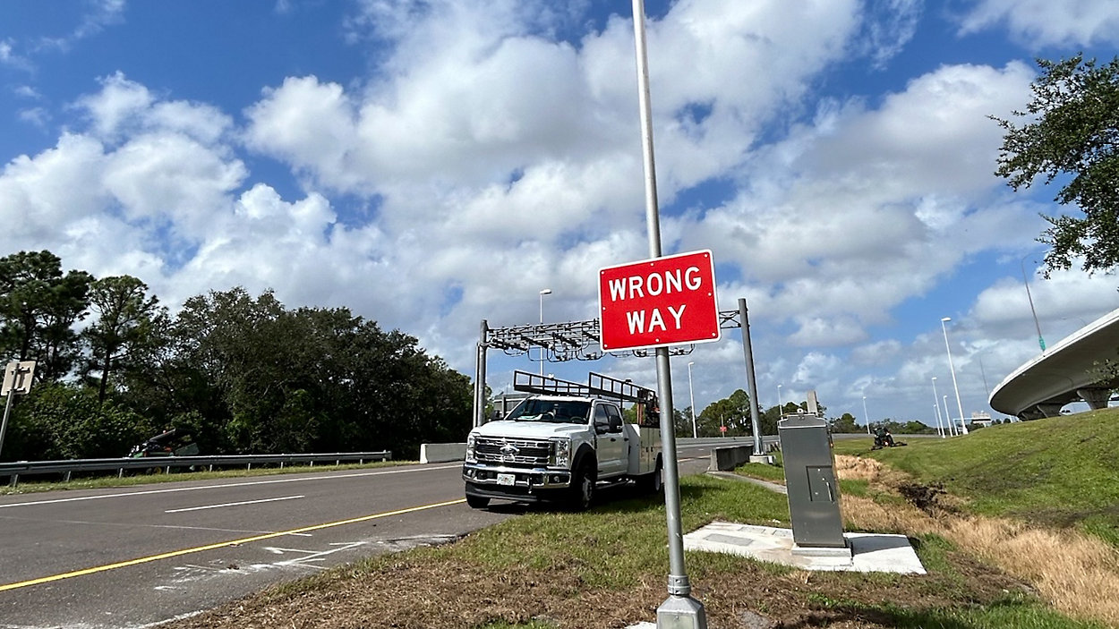 Wrong-Way Prevention Technology Being Installed on Selmon Expressway