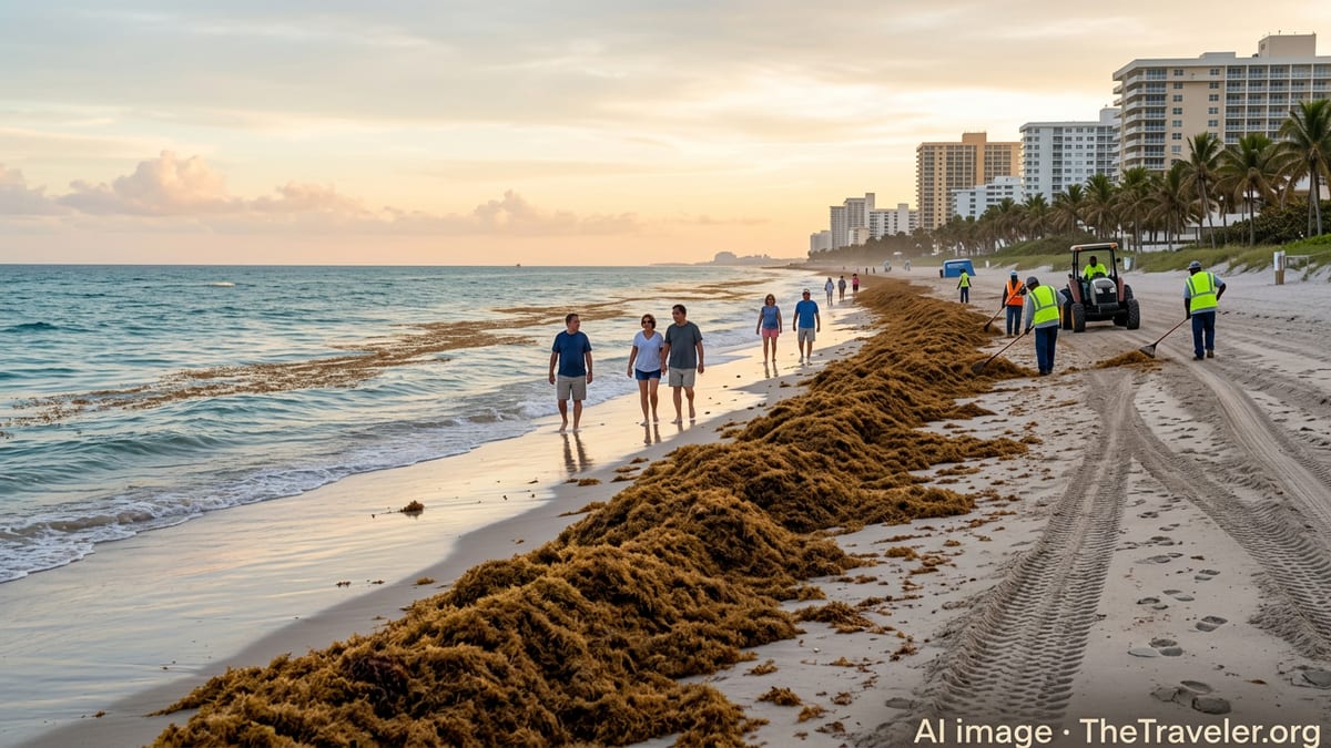 Record Sargassum Levels Threaten Florida and Caribbean Beaches in 2026