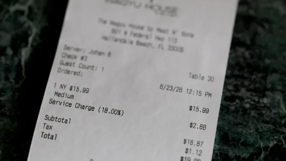 The Hidden Restaurant Fee You Must See Before You Order